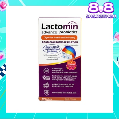 LACTOMIN Probiotics with added Vitamins + Prebiotics 30s