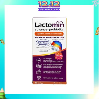 LACTOMIN Probiotics with added Vitamins + Prebiotics 30s