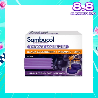 SAMBUCOL Throat Lozenges 20 Lozenges