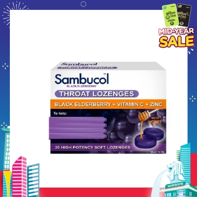 SAMBUCOL Throat Lozenges 20 Lozenges