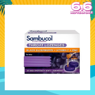 SAMBUCOL Throat Lozenges 20 Lozenges