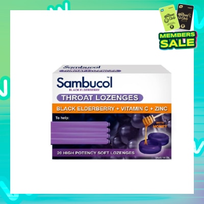SAMBUCOL Throat Lozenges 20 Lozenges