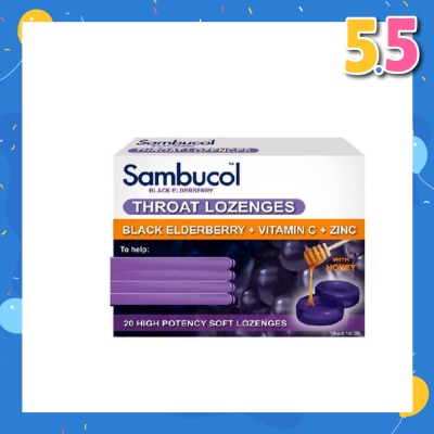 SAMBUCOL Throat Lozenges 20 Lozenges