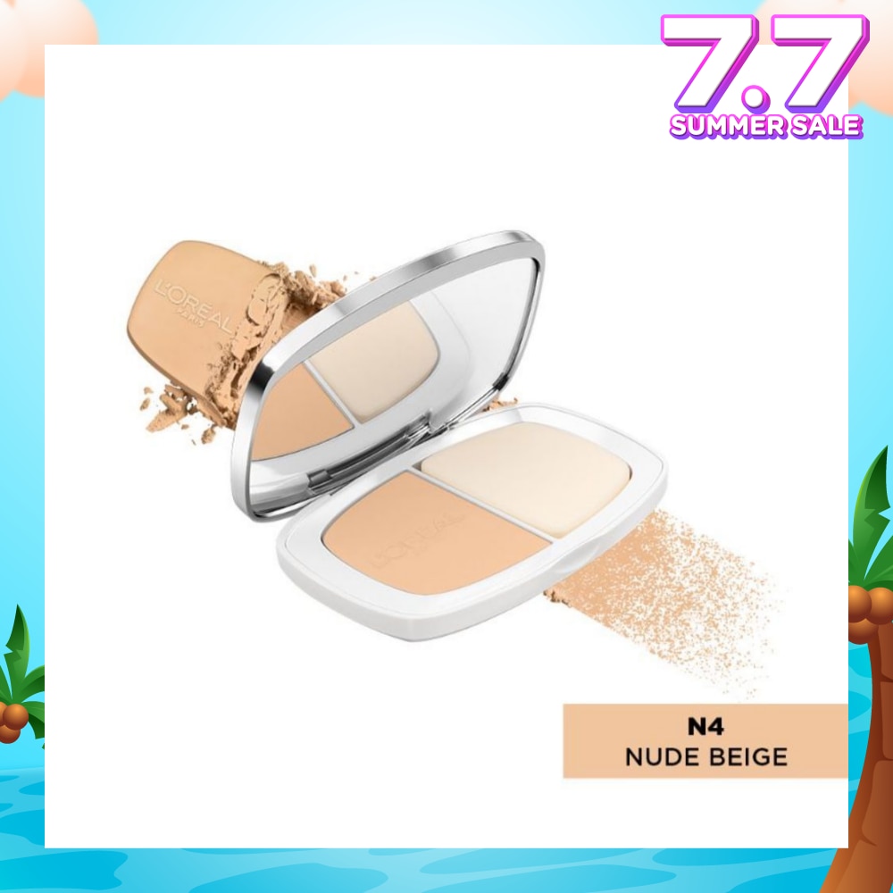L'OREAL PARIS MAKEUP True Match Two-Way Cake Powder Foundation N4 Nude Beige 9g