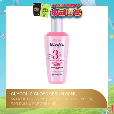 L'OREAL PARIS ELSEVE - Glycolic Gloss Hair Serum 80ml
