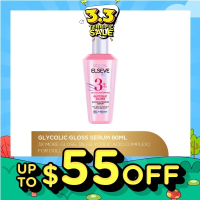 L'OREAL PARIS ELSEVE Glycolic Gloss Hair Serum 80ml