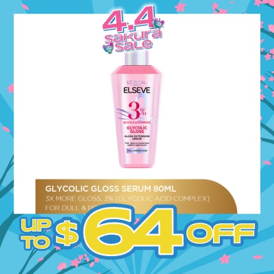 L'OREAL PARIS ELSEVE - Glycolic Gloss Hair Serum 80ml