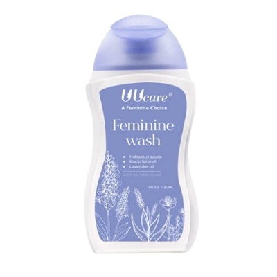 UUCare® Antibacterial Feminine Wash (Good For Sensitive Skin. Safe For Daily Use) 60ml