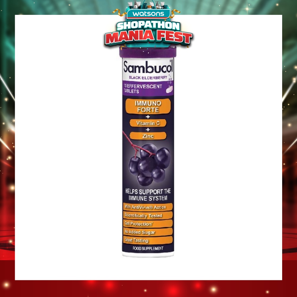 Black Elderberry Effervescent Tablet 15s