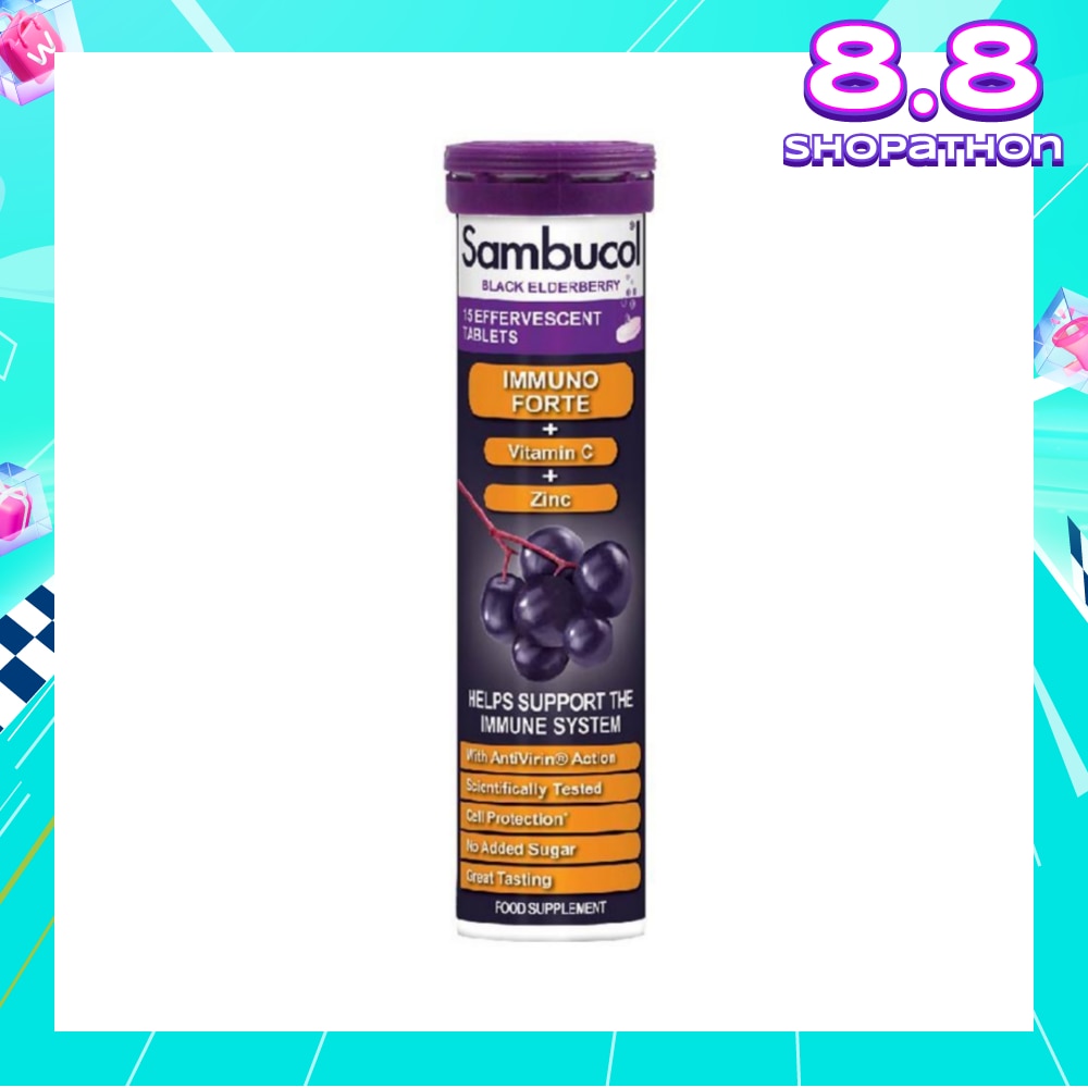 Black Elderberry Effervescent Tablets  (Helps Support The Immune System) 15s