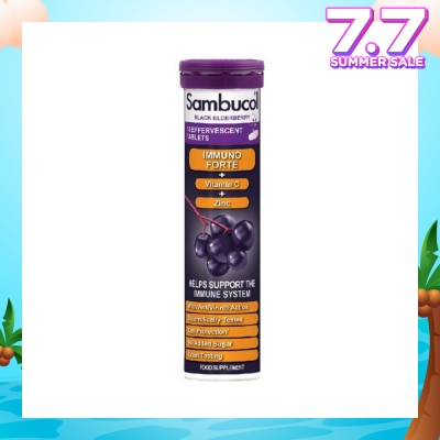 SAMBUCOL Black Elderberry Effervescent Tablets  (Helps Support The Immune System) 15s