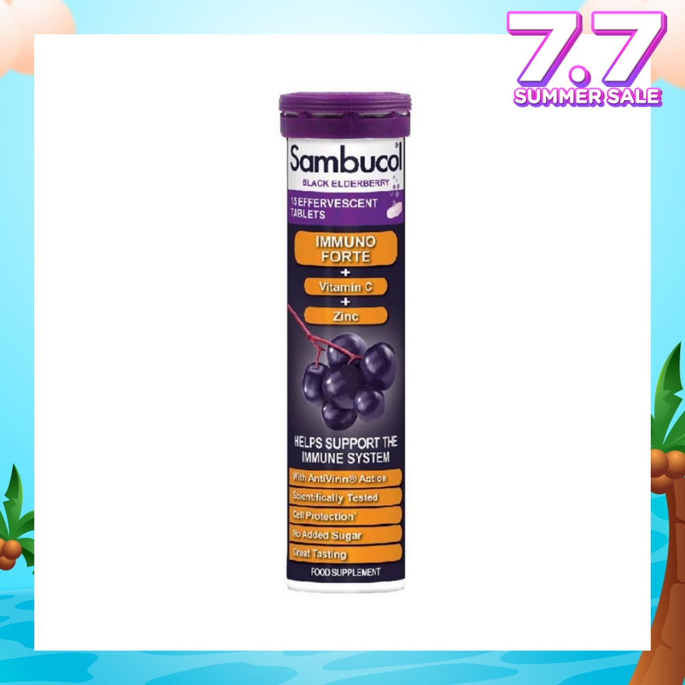 Black Elderberry Effervescent Tablets  (Helps Support The Immune System) 15s
