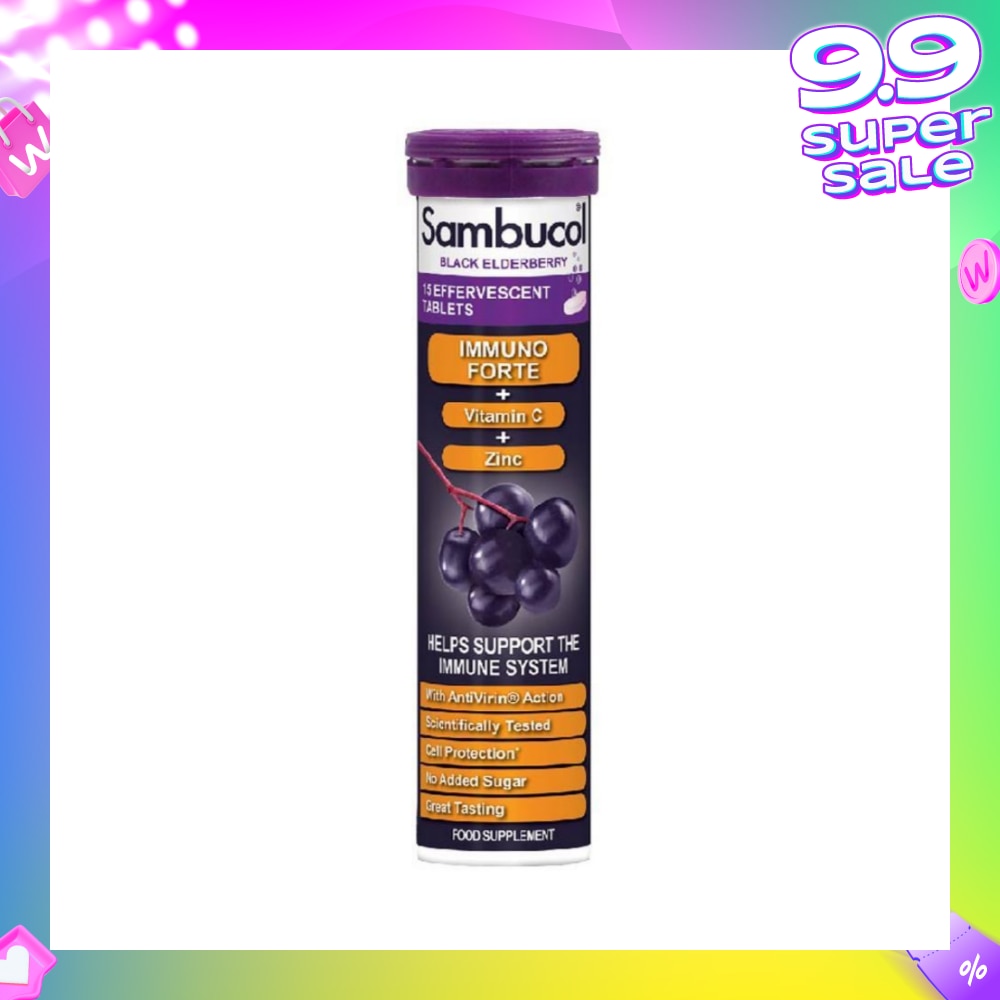 Black Elderberry Effervescent Tablet 15s (Expiry: May`2026)