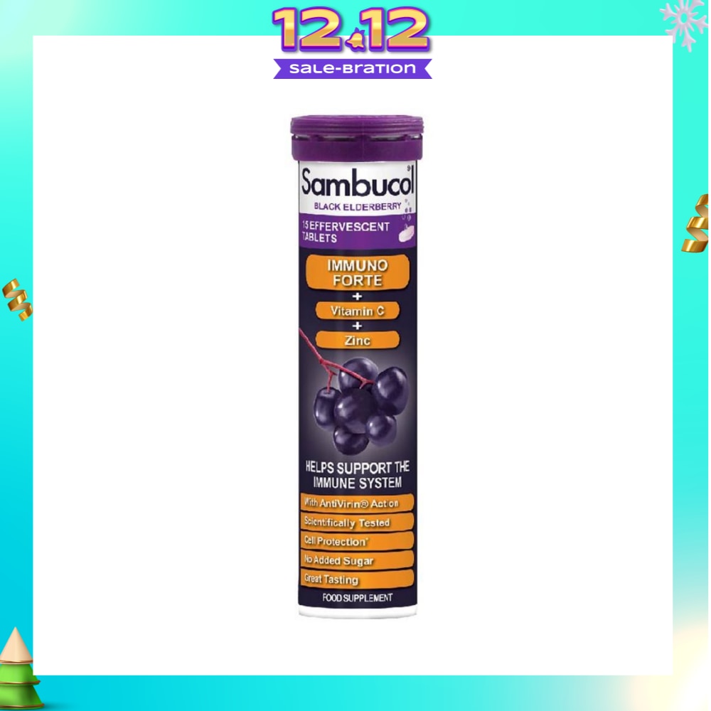 Black Elderberry Effervescent Tablet 15s (Expiry: May`2026)