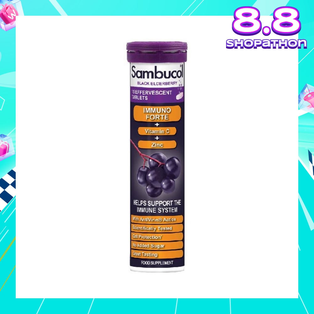Black Elderberry Effervescent Tablets  (Helps Support The Immune System) 15s