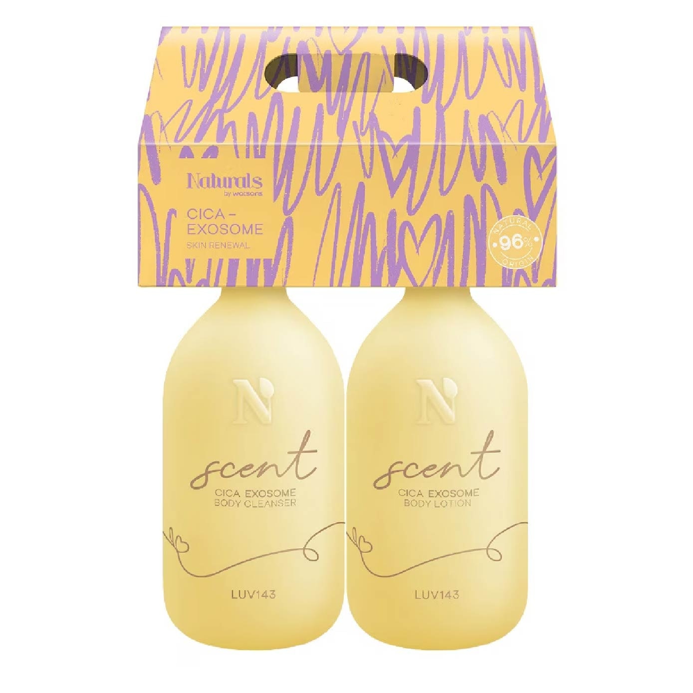 LUV143 Neroli Woody Cica Exosome Body Cleanser & Body Lotion Set 400ml x 2s