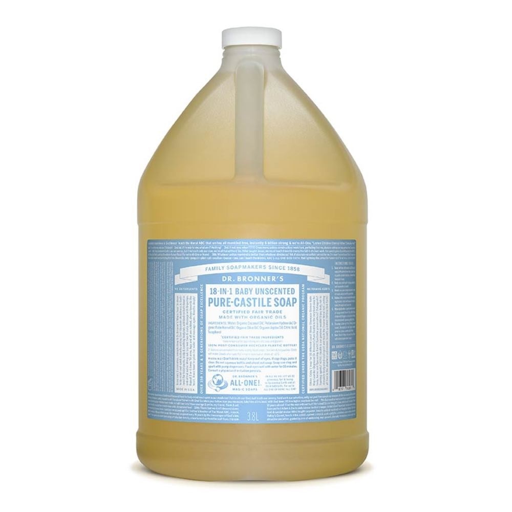 Baby Unscented Pure Castile Liquid Soap 1 Gallon