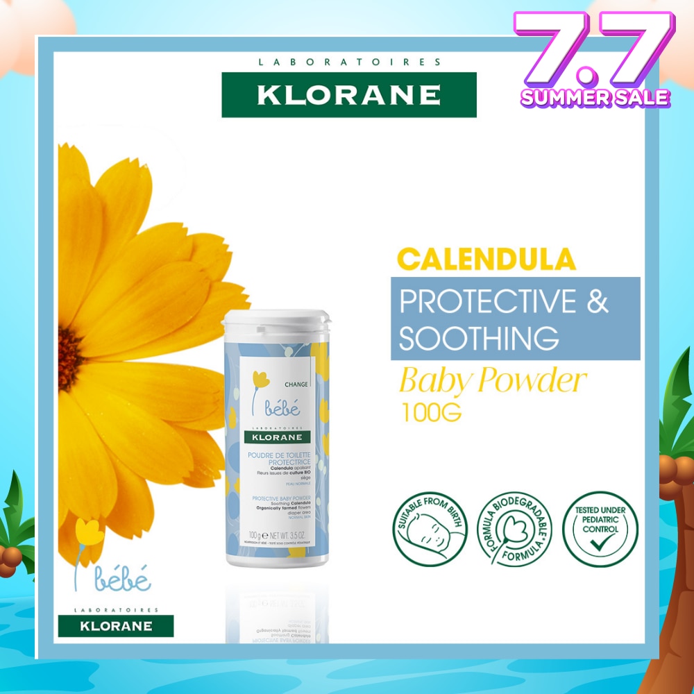 Bebe Protective Baby Soothing Calendula Powder (To Soothes, Protects Baby Skin With Self Repairing Properties) 100g