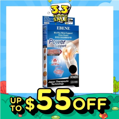 EBENE Bio Ray Metal Support Knee Guard Black M