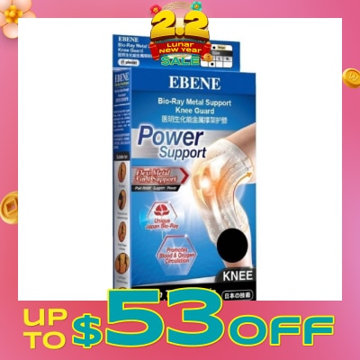 EBENE Bio Ray Metal Support Knee Guard Black M