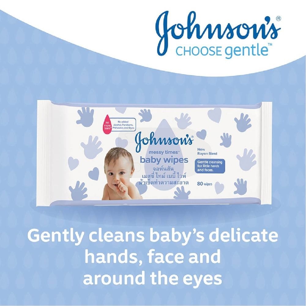 Messy Times Gentle Cleansing Baby Wipes (For Baby's Hands, Face & Around The Eyes) 80s