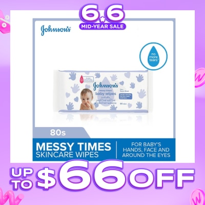 JOHNSON'S Baby - Messy Times Wipes 80s