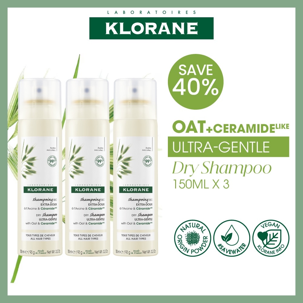 Ultra-Gentle Dry Shampoo with Oat & Ceramide Trio Kit 150ml x 3s