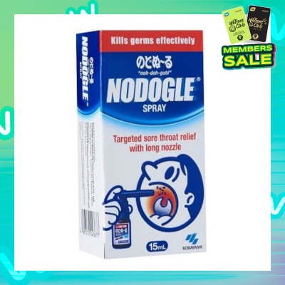 NODOGLE NODOGLE Throat Spray 15ml (Relief for Sore Throat and Throat Irritation)