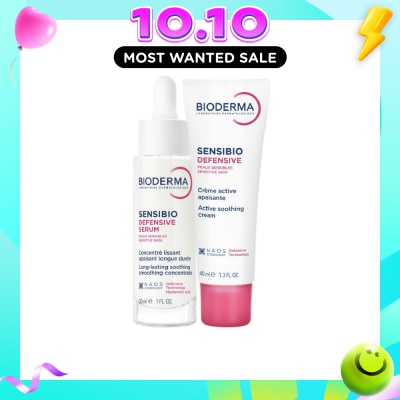 BIODERMA Sensibio Defensive Moisturiser + Serum Bundle Set 1s image