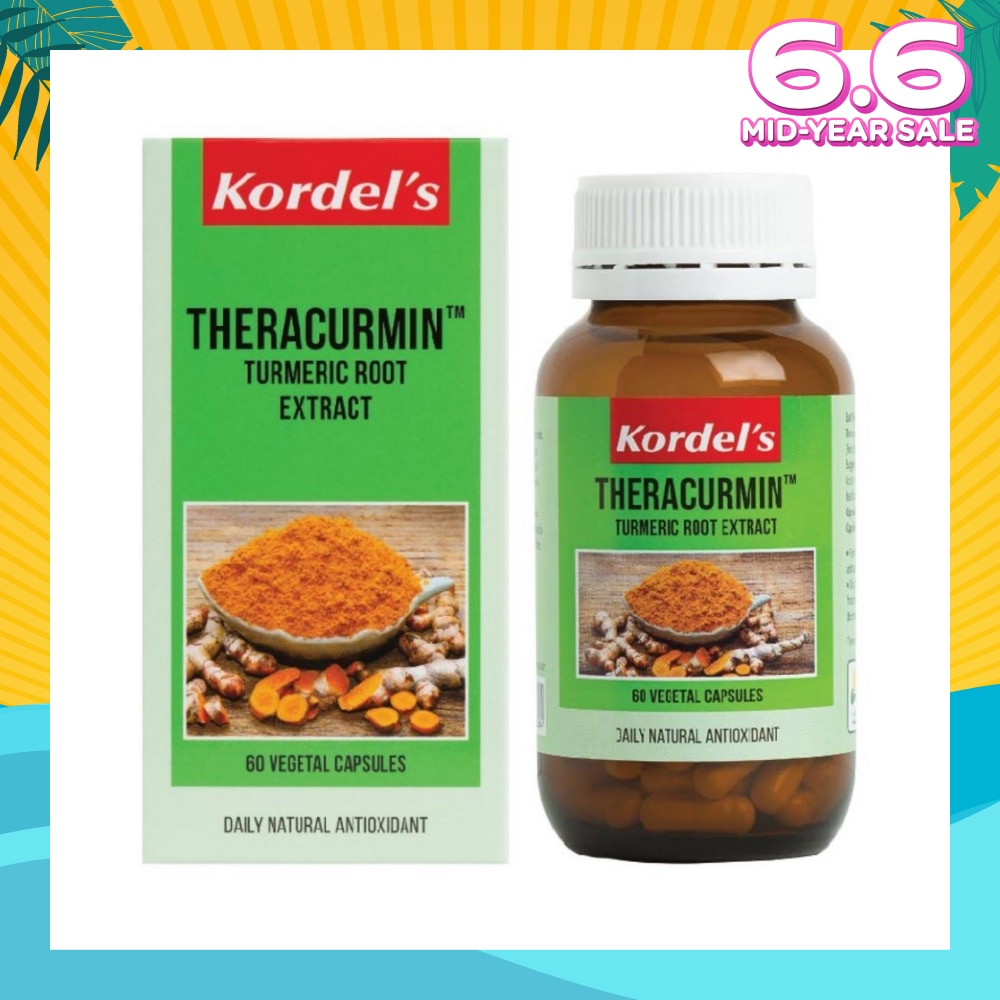 Theracurmin™ Tumeric Root Extract Vegetal Capsule 60s (Expiry: Feb`2026)