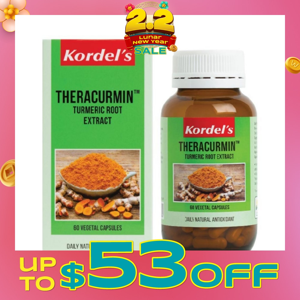 Theracurmin™ Tumeric Root Extract Vegetal Capsule 60s