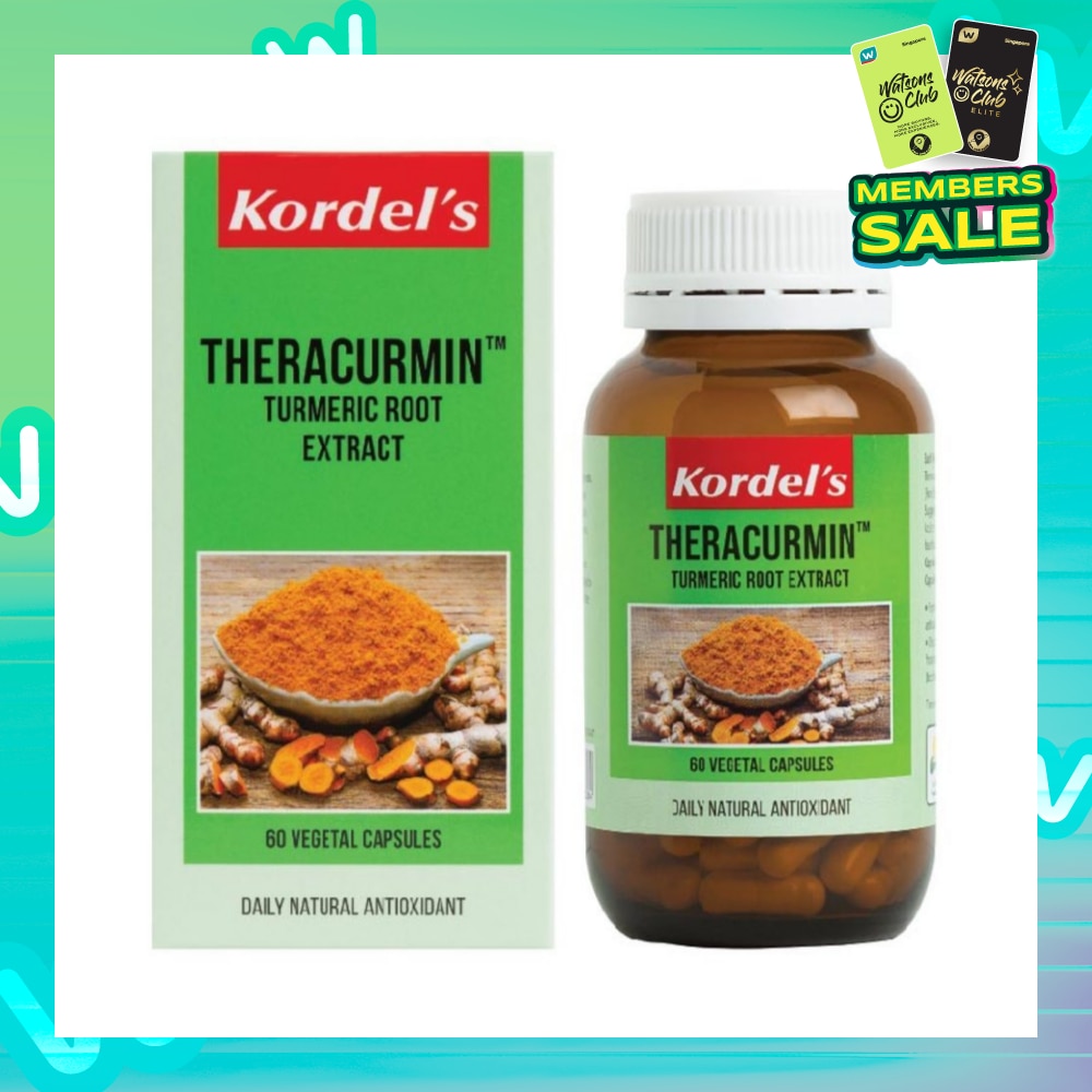 Theracurmin™ Tumeric Root Extract Vegetal Capsule 60s (Expiry: Feb`2026)