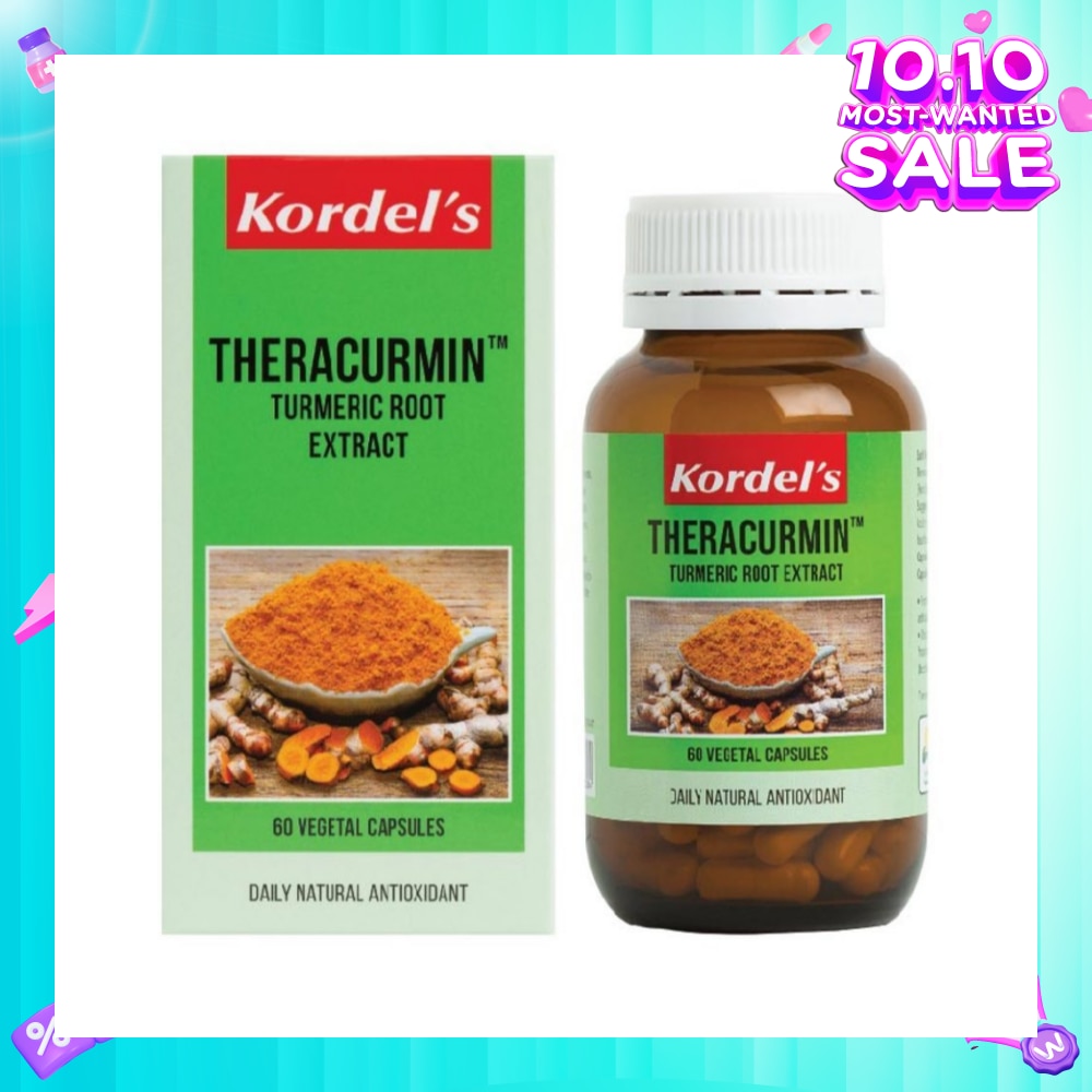 Theracurmin™ Tumeric Root Extract Vegetal Capsule 60s (Expiry: Feb`2026)