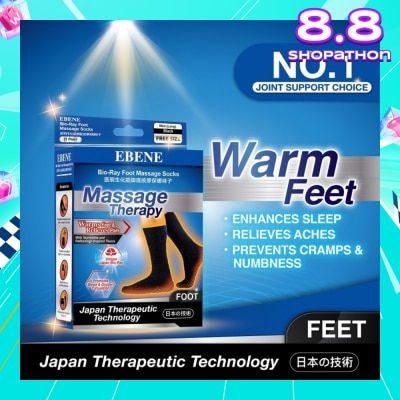 EBENE Foot Massage Socks For Men Black