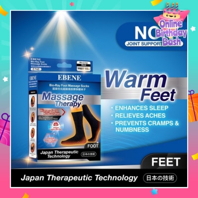 EBENE Foot Massage Socks For Men Black