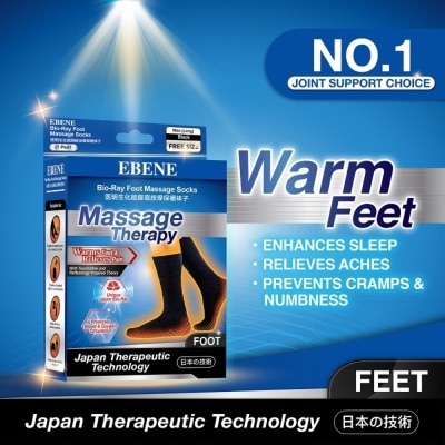 EBENE Foot Massage Socks For Men Black