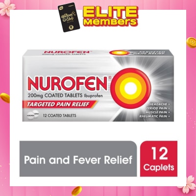 NUROFEN Coated Tablet 200mg (Relief for Pain and Fever) 12s