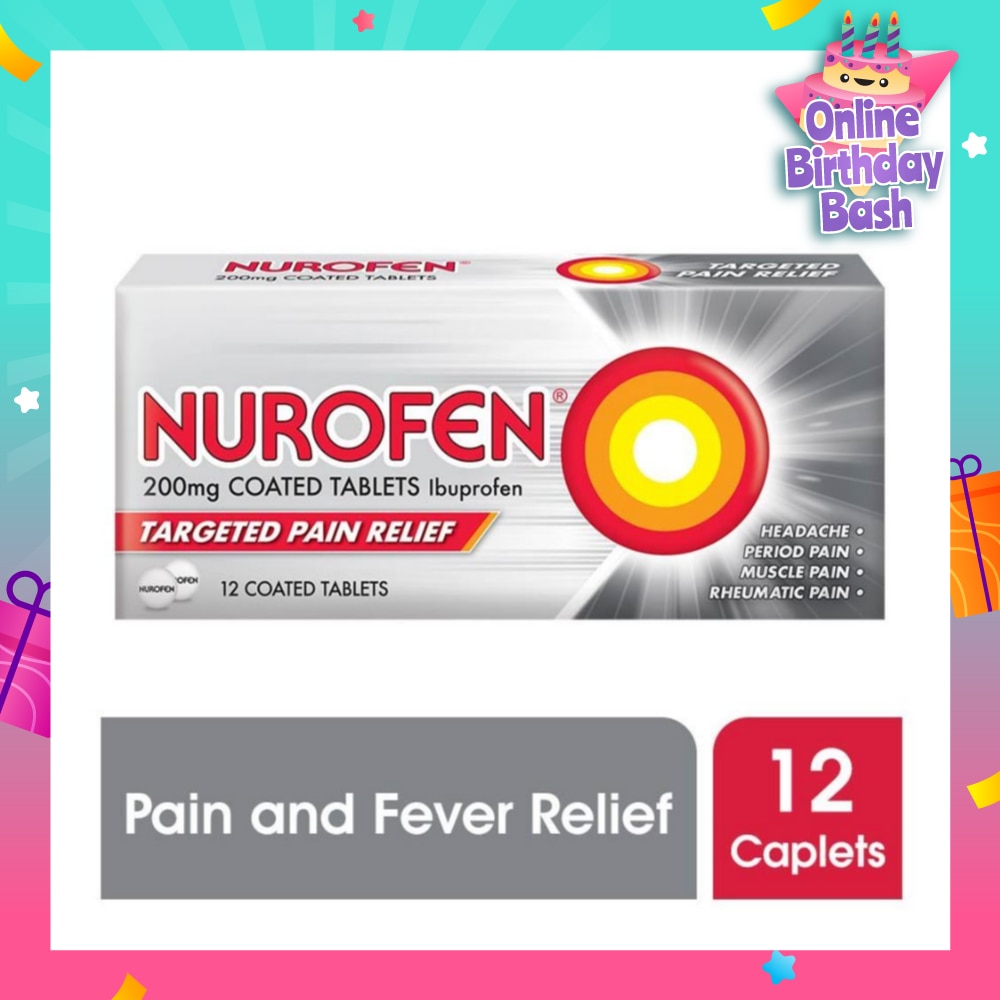 Coated Tablet 200mg (Relief for Pain and Fever) 12s