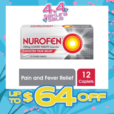 NUROFEN - Coated Tablet 200mg (Relief for Pain and Fever) 12s