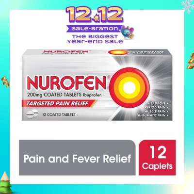 NUROFEN Coated Tablet 200mg (Relief for Pain and Fever) 12s