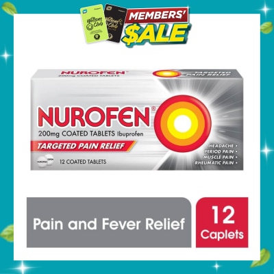 NUROFEN Coated Tablet 200mg (Relief for Pain and Fever) 12s image