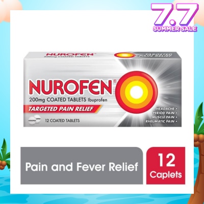 NUROFEN Coated Tablet 200mg (Relief for Pain and Fever) 12s