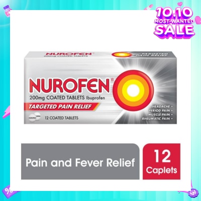 NUROFEN Coated Tablet 200mg (Relief for Pain and Fever) 12s