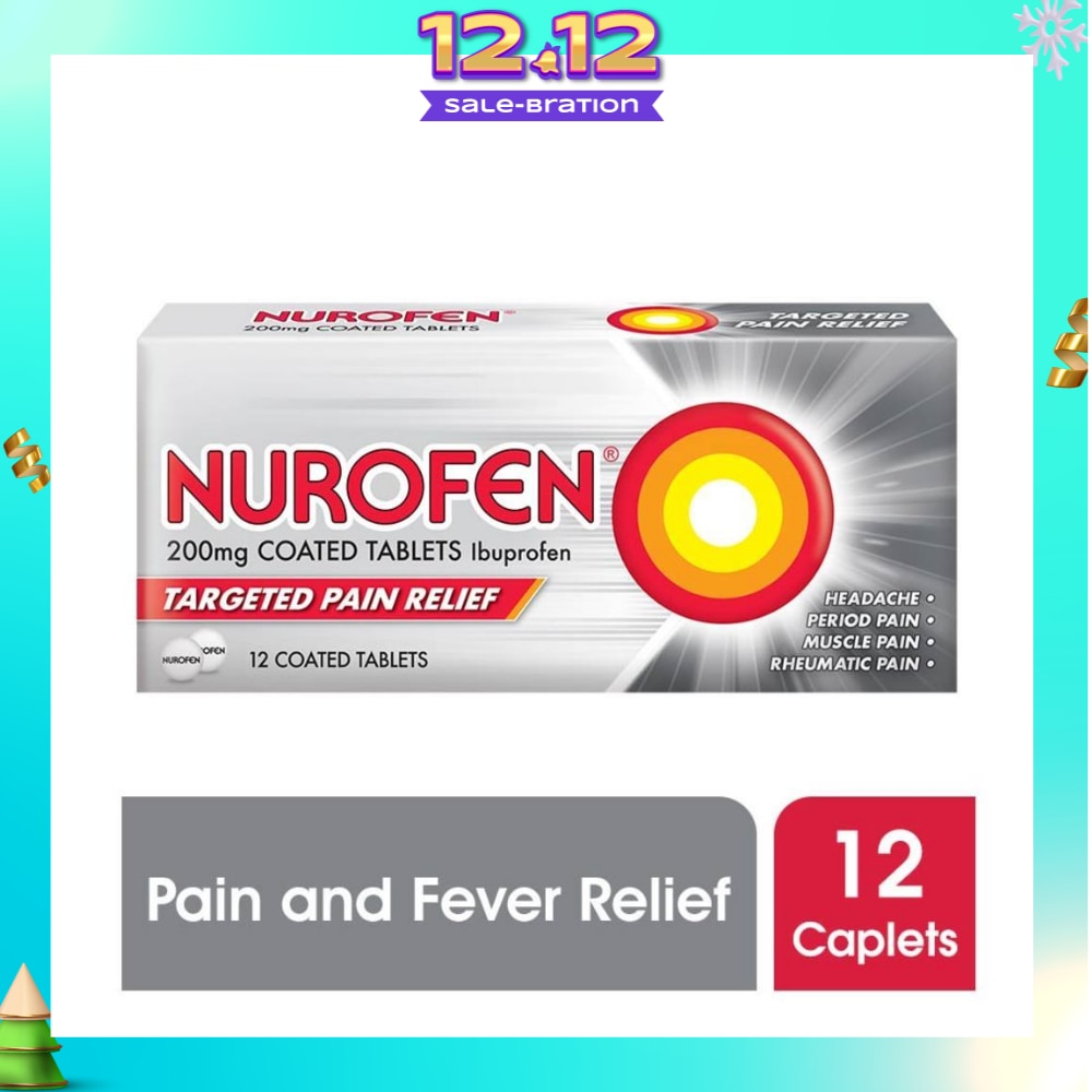 Coated Tablet 200mg (Relief for Pain and Fever) 12s