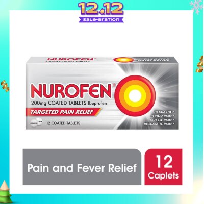 NUROFEN Coated Tablet 200mg (Relief for Pain and Fever) 12s