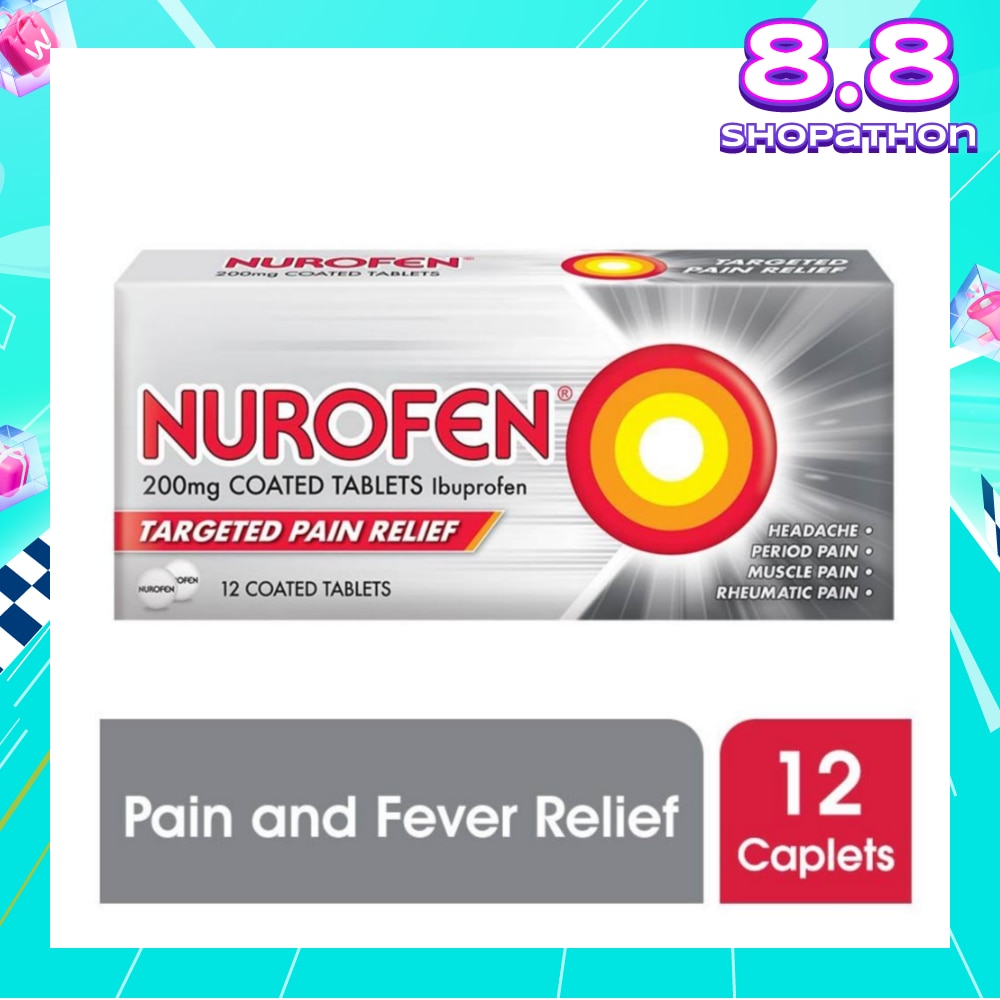 Coated Tablet 200mg (Relief for Pain and Fever) 12s