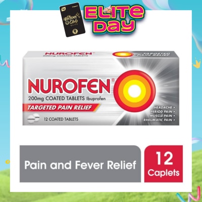 NUROFEN - Coated Tablet 200mg (Relief for Pain and Fever) 12s