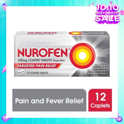 NUROFEN Coated Tablet 200mg (Relief for Pain and Fever) 12s