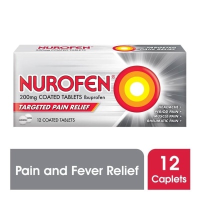 NUROFEN Coated Tablet 200mg (Relief for Pain and Fever) 12s