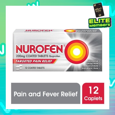 NUROFEN Coated Tablet 200mg (Relief for Pain and Fever) 12s
